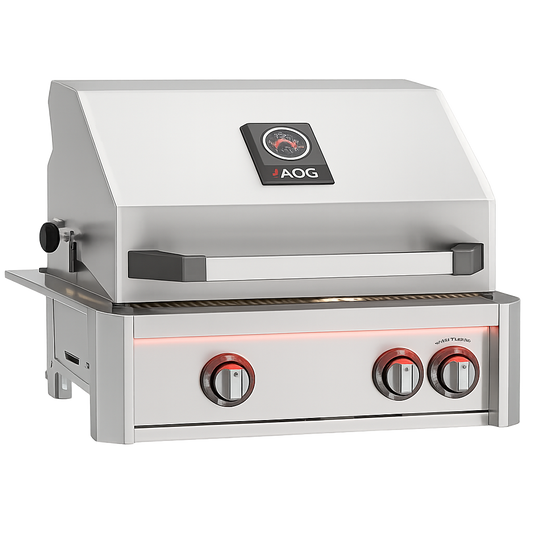 24” L-Series Built-In Grill w/ Backburner & Rotisserie Kit