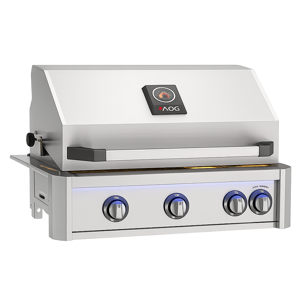 30” L-Series Built-In Grill w/ Backburner & Rotisserie Kit