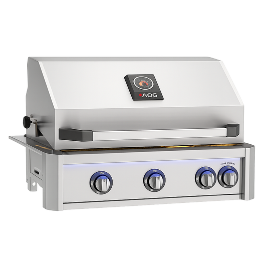 30” L-Series Built-In Grill w/ Backburner & Rotisserie Kit